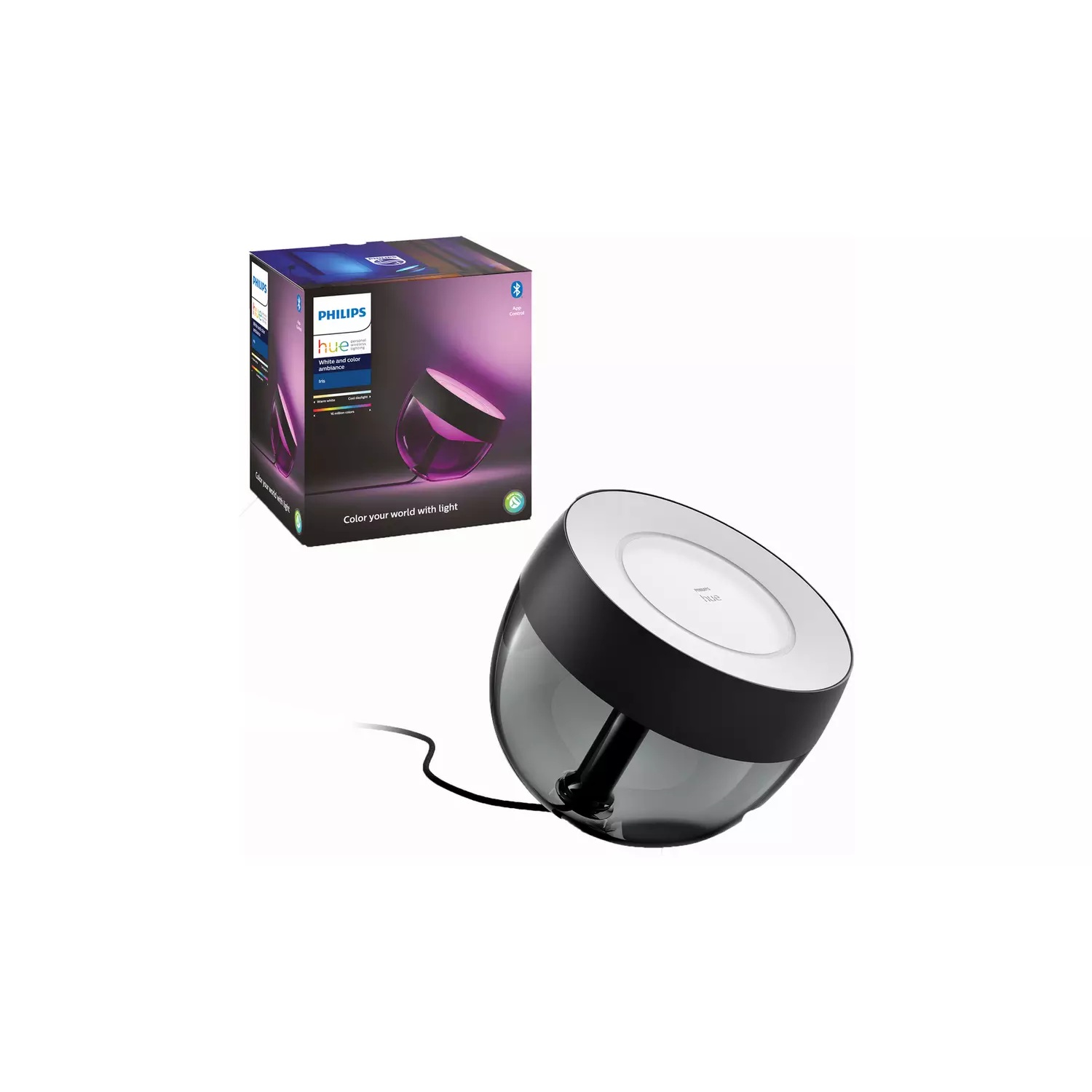 Philips Hue Iris Gen4 EU/UK Black Table Lamp 19.4cm